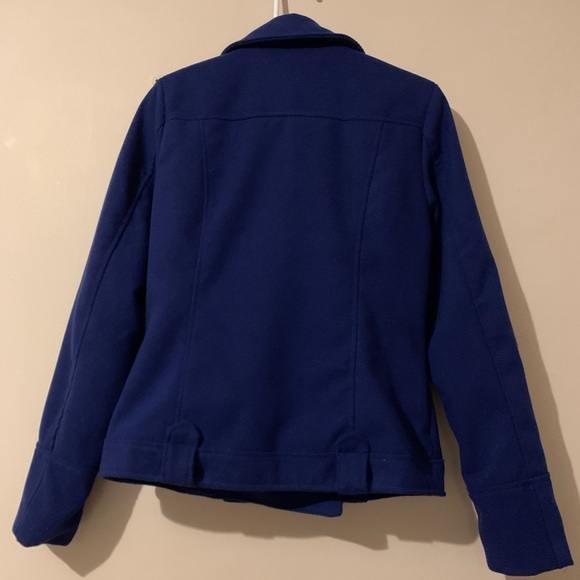 Charlotte Russe royal blue pea coat jacket size M - Picture 3 of 5